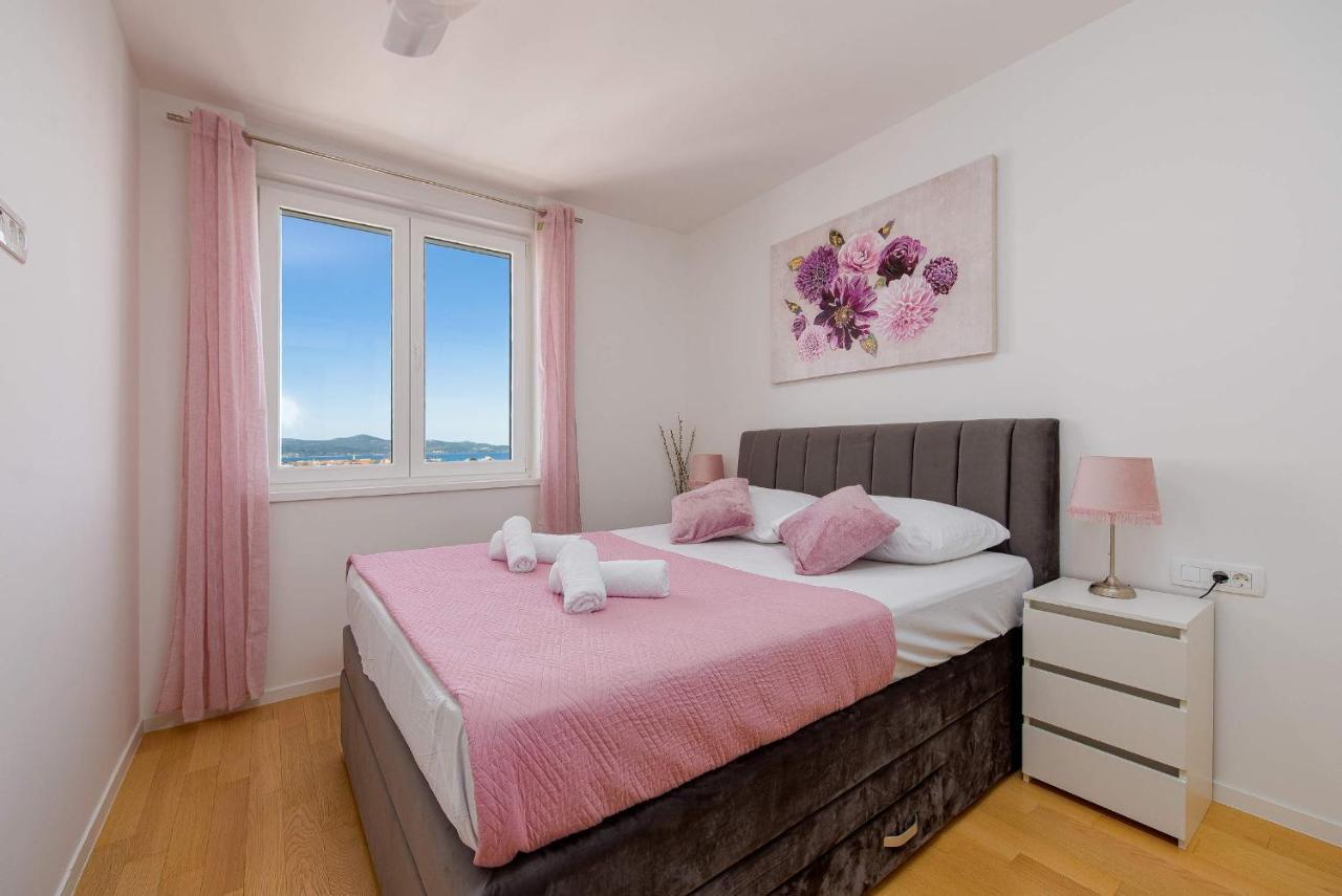 Апартаменты Stella Maris 2Bdr, Balcony, Sea View, Garage, Bbq Задар Экстерьер фото