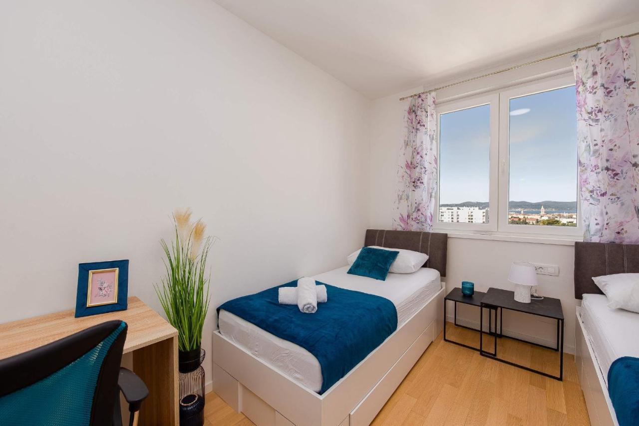 Апартаменты Stella Maris 2Bdr, Balcony, Sea View, Garage, Bbq Задар Экстерьер фото