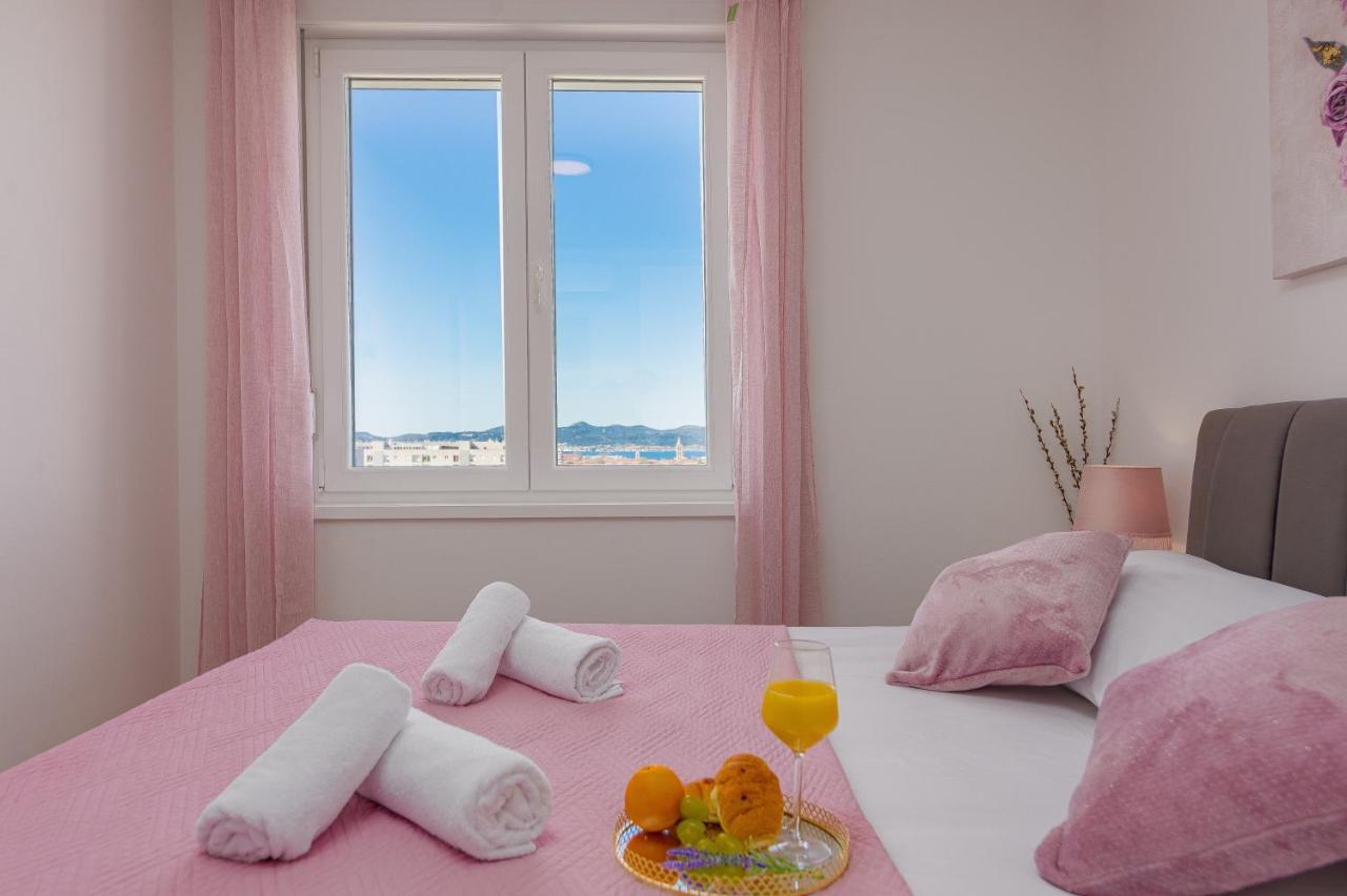 Апартаменты Stella Maris 2Bdr, Balcony, Sea View, Garage, Bbq Задар Экстерьер фото