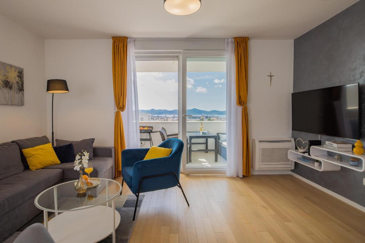 Апартаменты Stella Maris 2Bdr, Balcony, Sea View, Garage, Bbq Задар Экстерьер фото