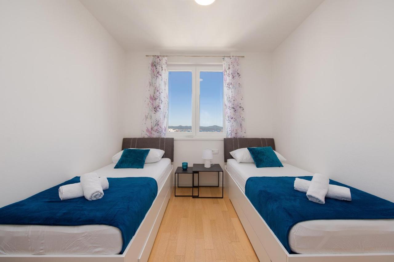 Апартаменты Stella Maris 2Bdr, Balcony, Sea View, Garage, Bbq Задар Экстерьер фото