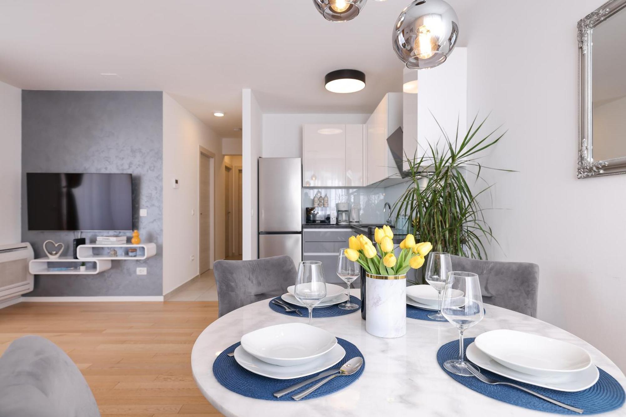 Апартаменты Stella Maris 2Bdr, Balcony, Sea View, Garage, Bbq Задар Экстерьер фото